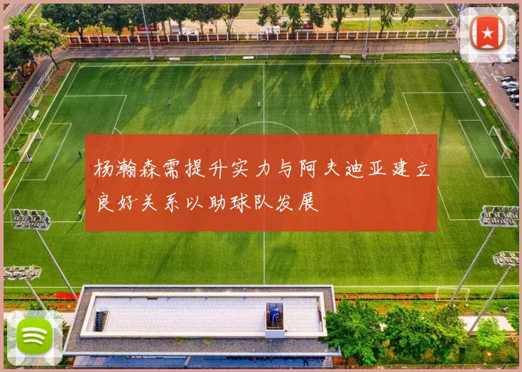 杨瀚森需提升实力与阿夫迪亚建立良好关系以助球队发展